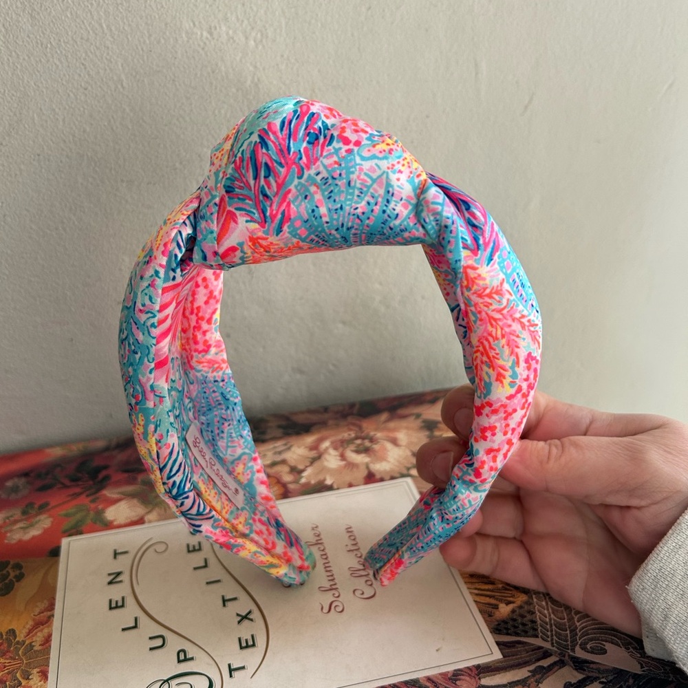 Lilly Pulitzer Colorful shell knot Headband   New - Picture 5 of 5